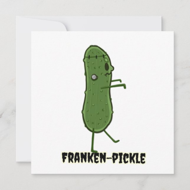 Franken-pickle-inbjudan Inbjudningar (Framsida)