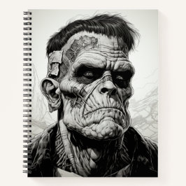 Franken Scary Halloween Bullet Line - anteckningsb