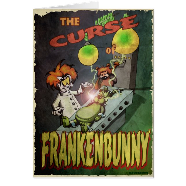 Frankenbunny Hälsningskort (Framsidan)