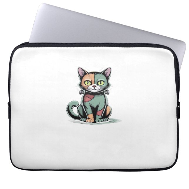 FrankenCat Oversized T-Shirt Laptop Fodral (Framsidan)