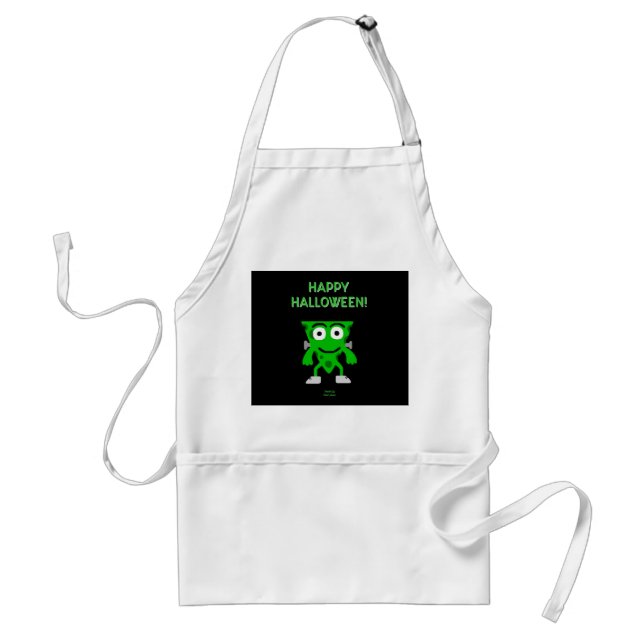 FrankenCheese Halloween Hälsning Apron Förkläde (Framsidan)