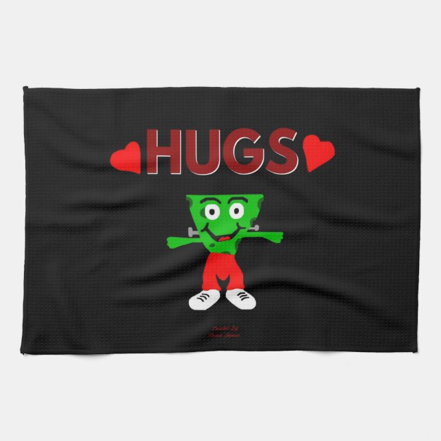 FrankenCheese Hugs kökshandduk (Horisontell)