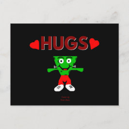 FrankenCheese Hugs Postcard Vykort
