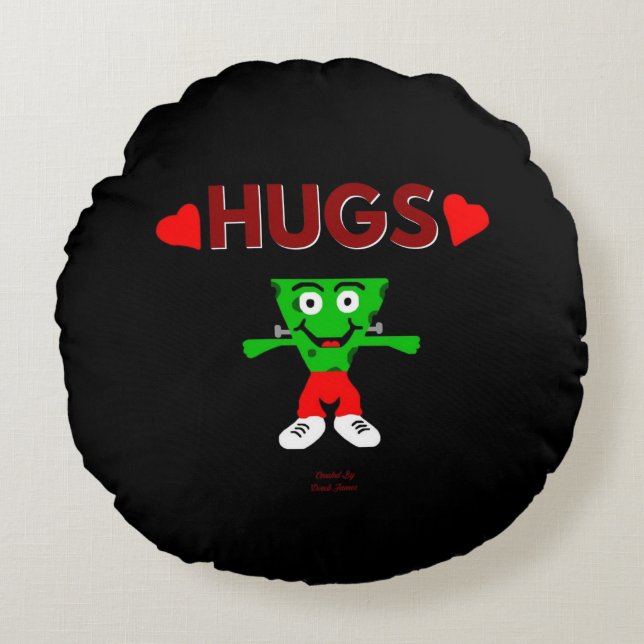 FrankenCheese Hugs-rundan Dekorativ kudde (Framsidan)