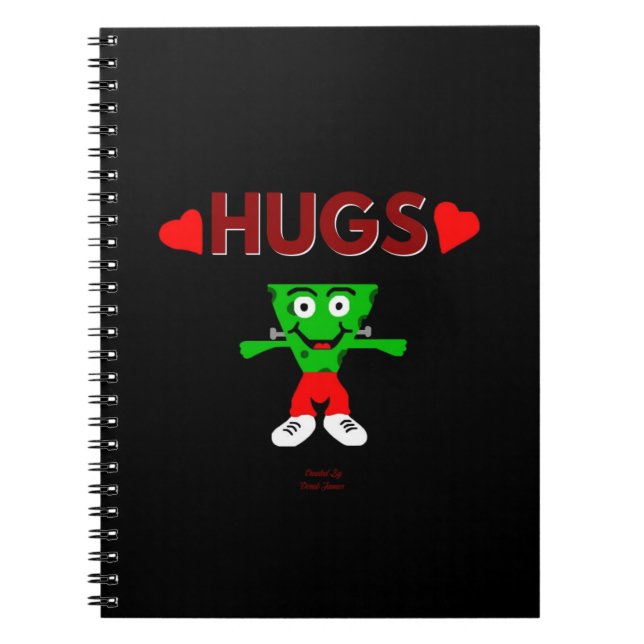 FrankenCheese Hugs Spiral Photo Notebook Anteckningsbok (Framsidan)