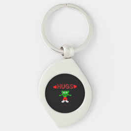 FrankenCheese Hugs Swirl Keychain Silverfärgad Nyckelring