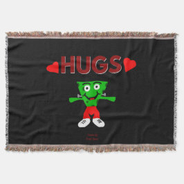 FrankenCheese Hugs Throw Blanket Filt