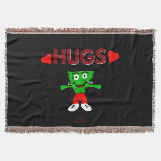 FrankenCheese Hugs Throw Blanket Filt (Framsidan)