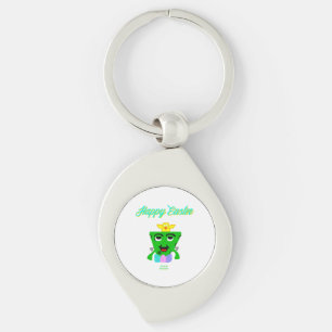 FrankenCheese Påsk Swirl Keychain Silverfärgad Nyckelring