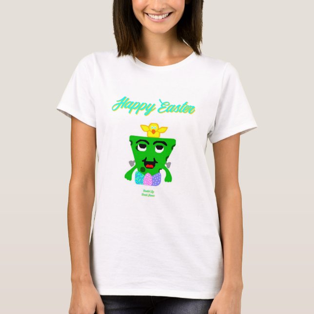 FrankenCheese Påsk Women's White Basic T Shirt (Framsida)