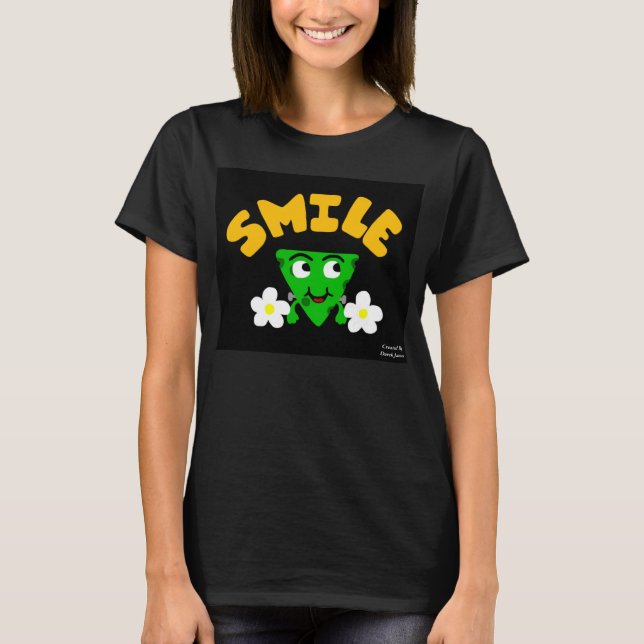 FrankenCheese Smiles Women's Basic Black Tanktop T-shirt (Framsida)