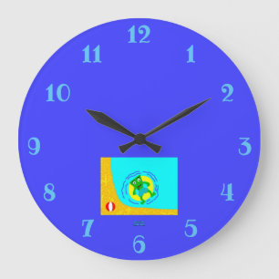 FrankenCheese Summer Acrylic Wall Clock Stor Klocka