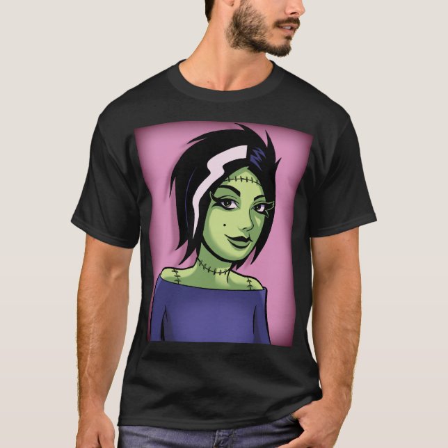 Frankenchica från försvarare av Monstro City T Shirt (Framsida)