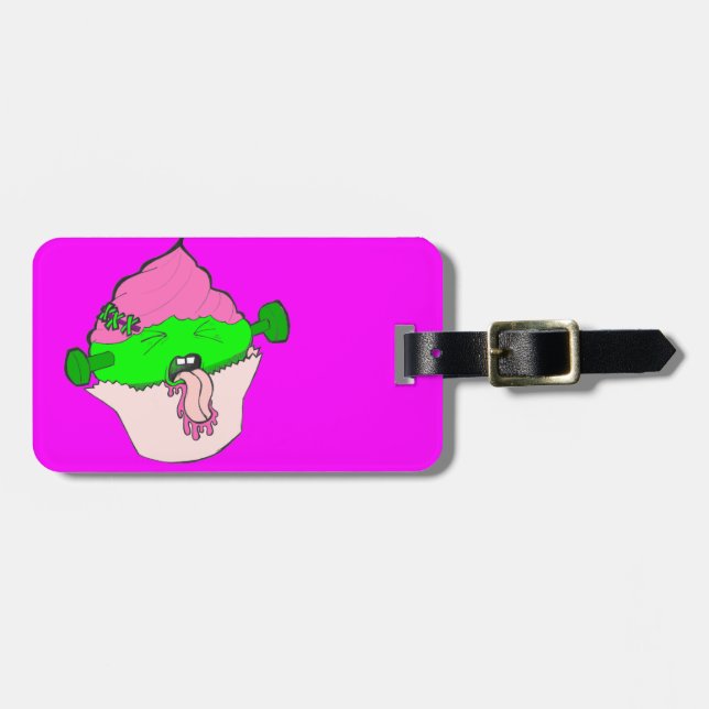 Frankencupkaka Luggage Tag Bagagebricka (Horisontell Framsida)