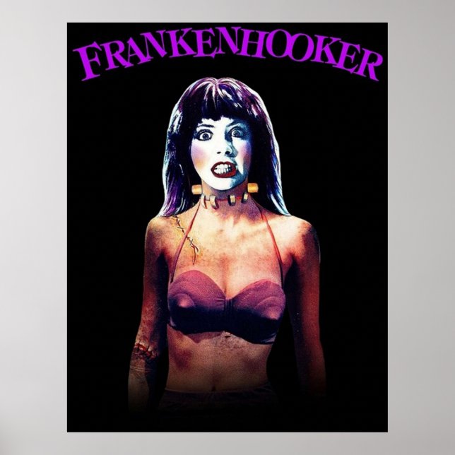 Frankenhooker Retro Cult Classic Horror Comedy Poster (Framsidan)