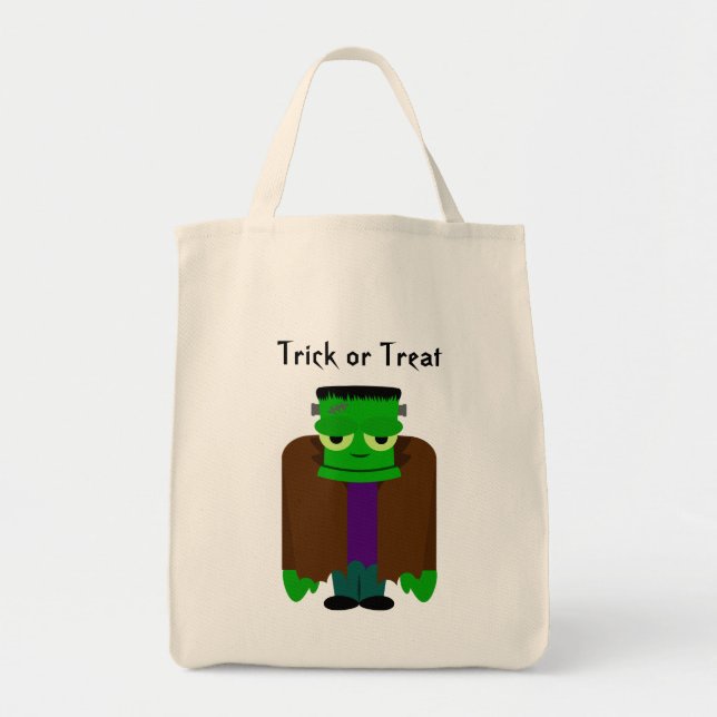 Frankenmonster Halloween klär upp loot Tygkasse (Framsidan)