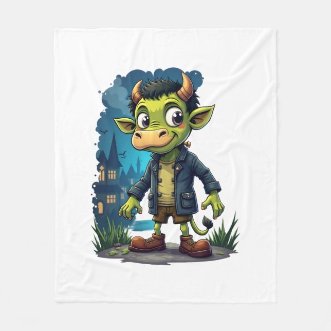 Frankenmoo Fleecefilt (Framsidan)