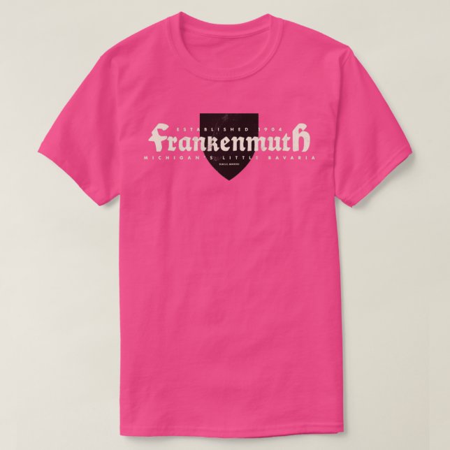 Frankenmuth Michigan Shield T Shirt (Design framsida)