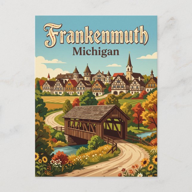 Frankenmuth USA Vykort (Framsida)
