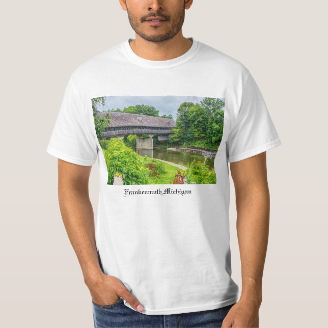 Frankenmuths Övertäckta Bro T-Shirt (Framsida)