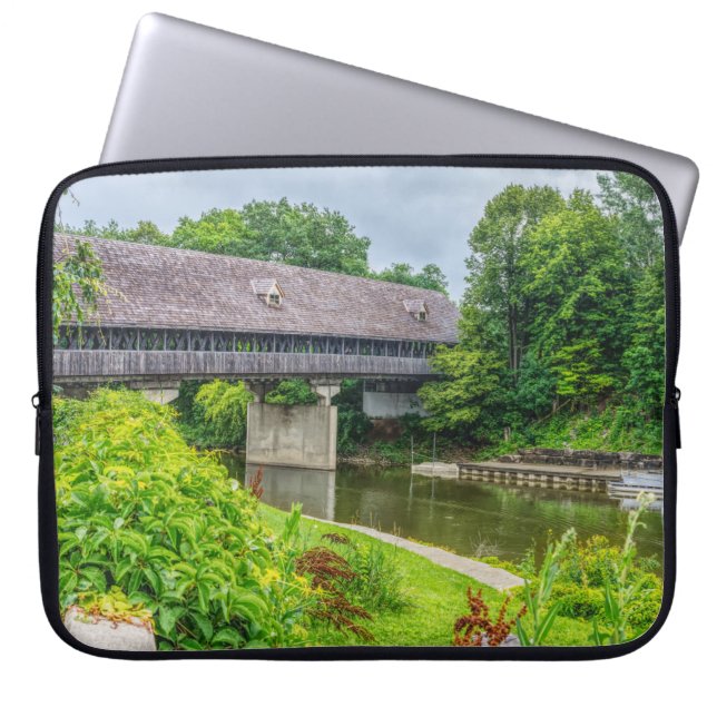 Frankenmuths täckte Bridge Laptop Fodral (Framsidan)