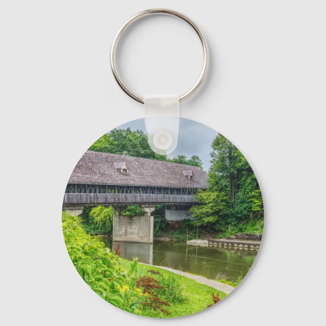 Frankenmuths täckte Bridge Nyckelring (Framsida)