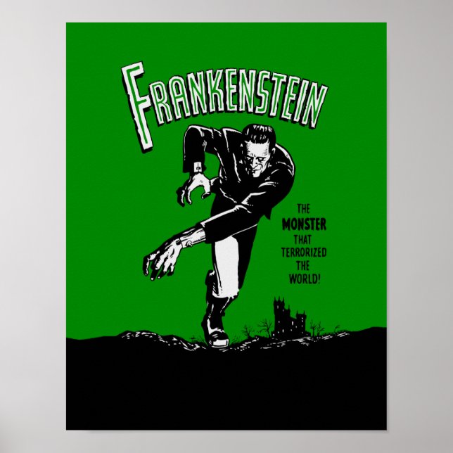 Frankenstein - 11x14 Poster/Ändra 2 arbetsyta Poster (Framsidan)