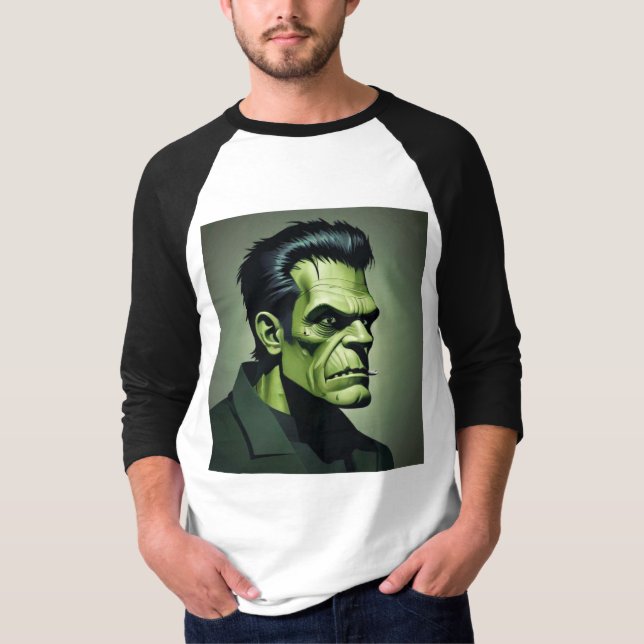 frankenstein 3/4 sleeve manar shirt t (Framsida)