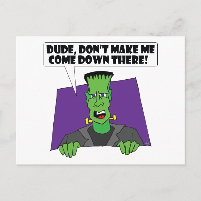 FRANKENSTEIN anger Vykort (Framsida)