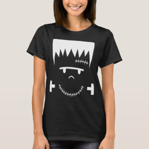 Frankenstein Ansikte Funny Halloween Costume T Shirt