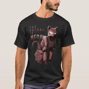 Frankenstein är robotkatt katt skämt rolig t shirt