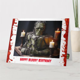 Frankenstein Birthday Card Kort