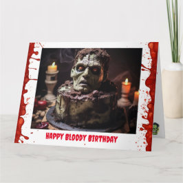 Frankenstein Birthday Card Kort