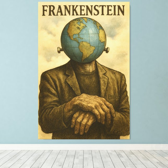 FRANKENSTEIN Canvas Print (Insitu (trägolv))