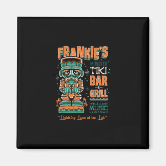 Frankenstein Creepy Cute Tiki Lounge Vacation Surf Magnet