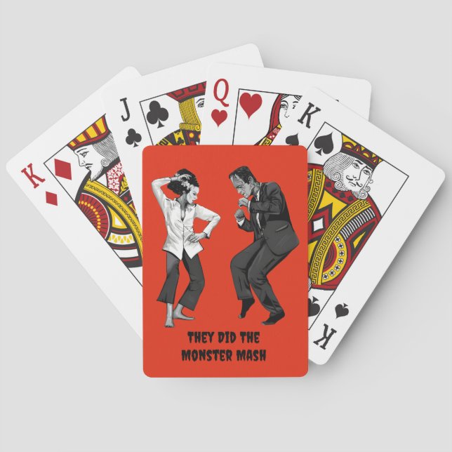 Frankenstein Dancing Playing Cards Casinokort (Baksidan)