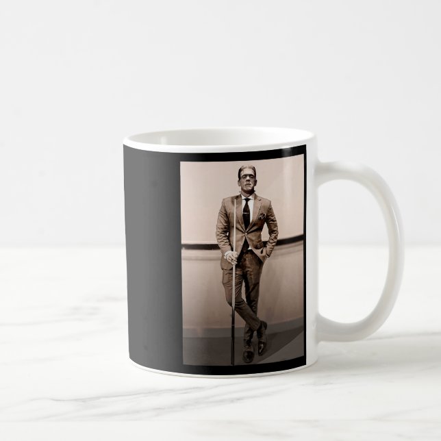 Frankenstein Dapper Frankenstein Monster i Kostym  Kaffemugg (Höger)