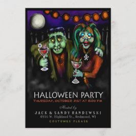 Frankenstein & Dejting Halloweenfest Inbjudan