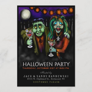 Frankenstein & Dejting Halloweenfest Inbjudan