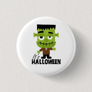 Frankenstein Det är Halloween Knapp