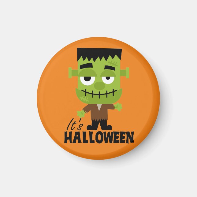 Frankenstein Det är Halloween Magnet (Framsidan)