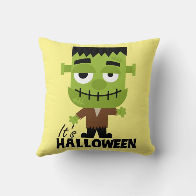 Frankenstein Det är Halloween Småbarn T-shirt Baby Kudde (Baksida)