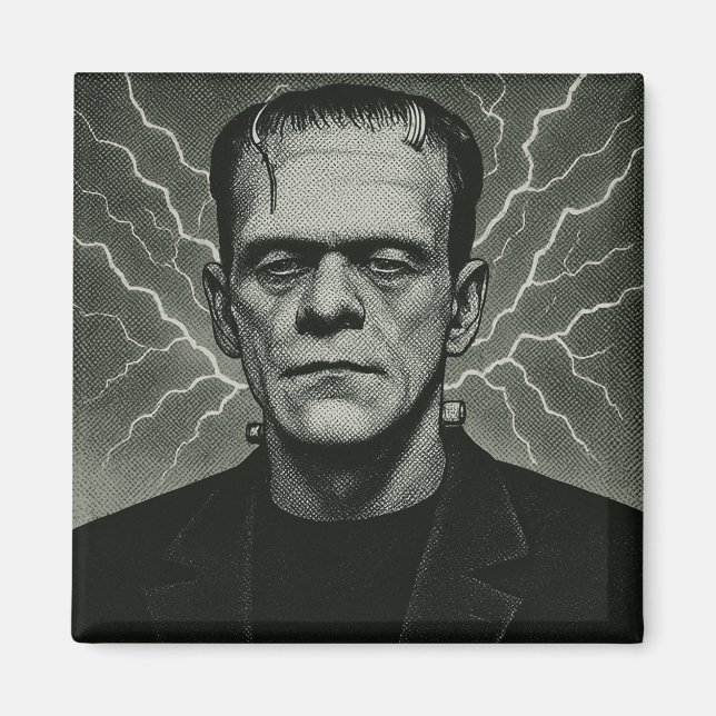 Frankenstein Electricity Art Magnet (Framsidan)