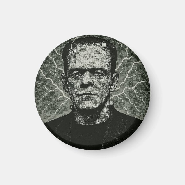 Frankenstein Electricity Art Magnet (Framsidan)