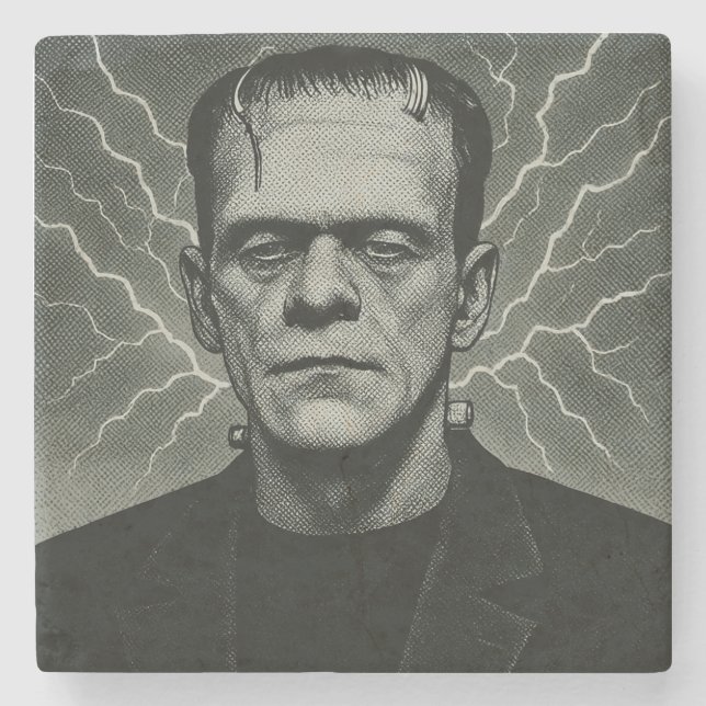 Frankenstein Electricity Art Stenunderlägg (Framsidan)