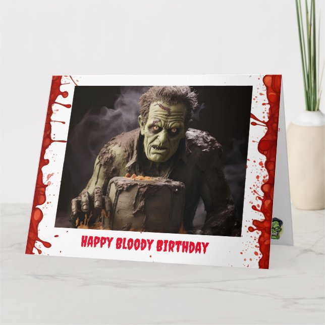 Frankenstein Födelsedagskort Kort (Framsida)