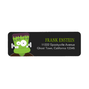 Frankenstein gigantisk returadressetikett returadress etikett
