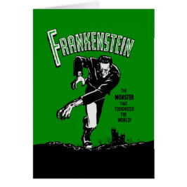 Frankenstein - Greeting Card/Halloween Hälsningskort