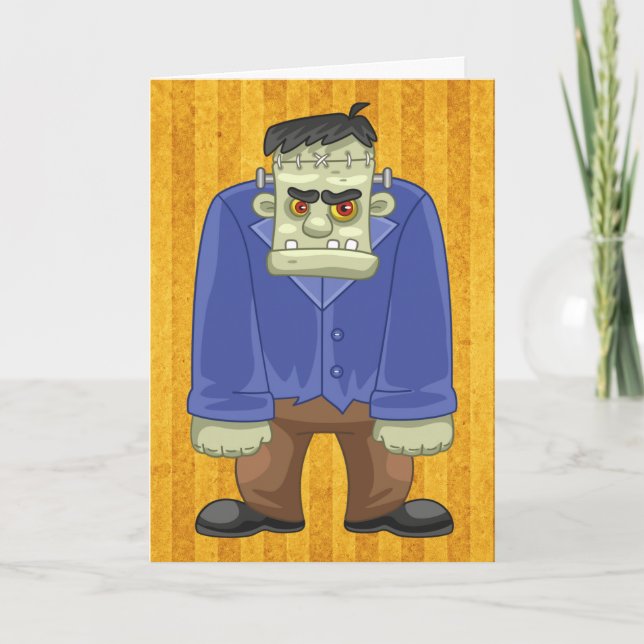 Frankenstein Greeting Card Kort (Framsida)