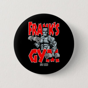 Frankenstein Gym Funny Bodybuilding Fitness Workou Knapp